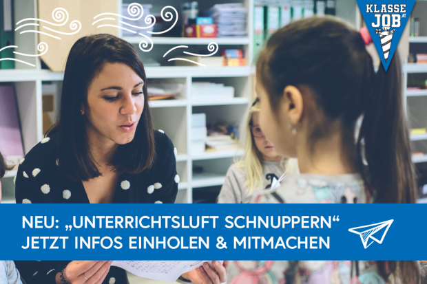 Beitragsbild Programm Unterrichtsluft schnuppern