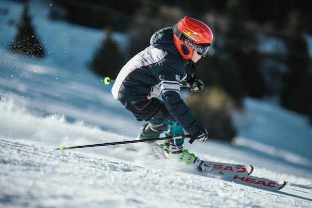Skifahrer Kind
